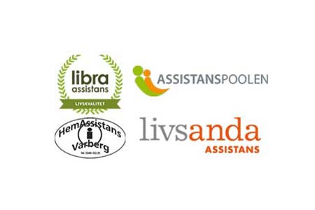 Hedera Assistans olika loggor