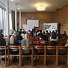 En röd brandsläckare