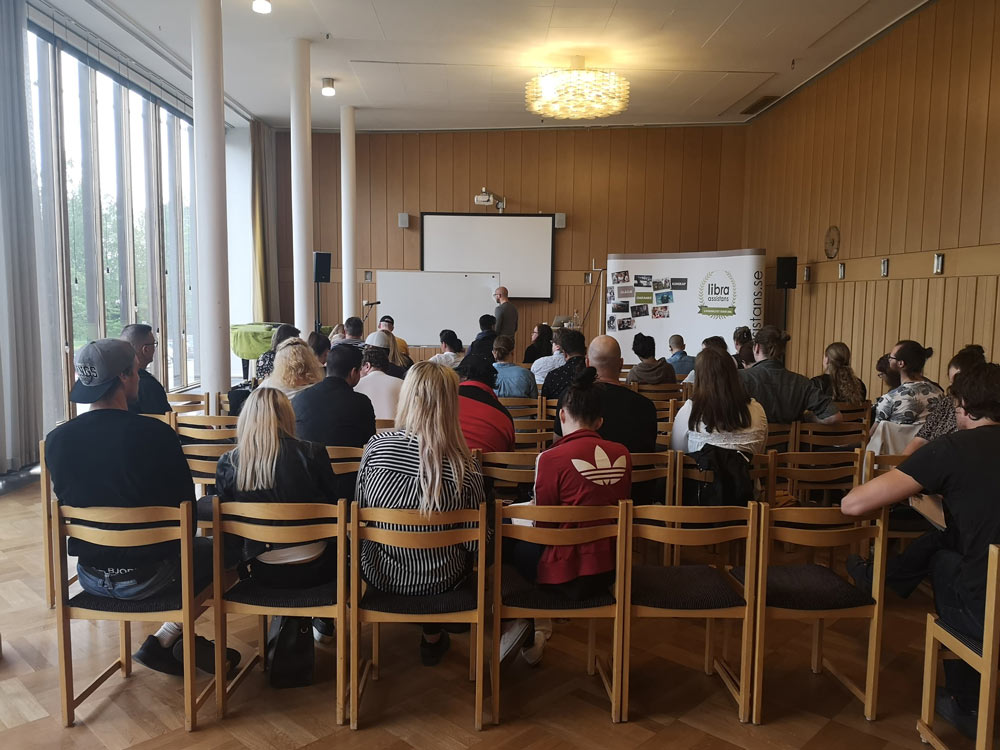Personer p en utbildning