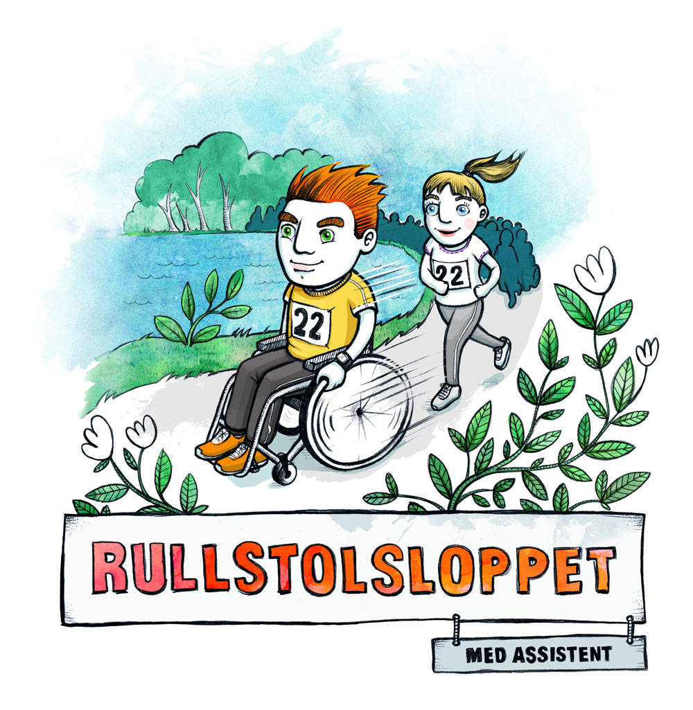 Poster för rullstolsloppet